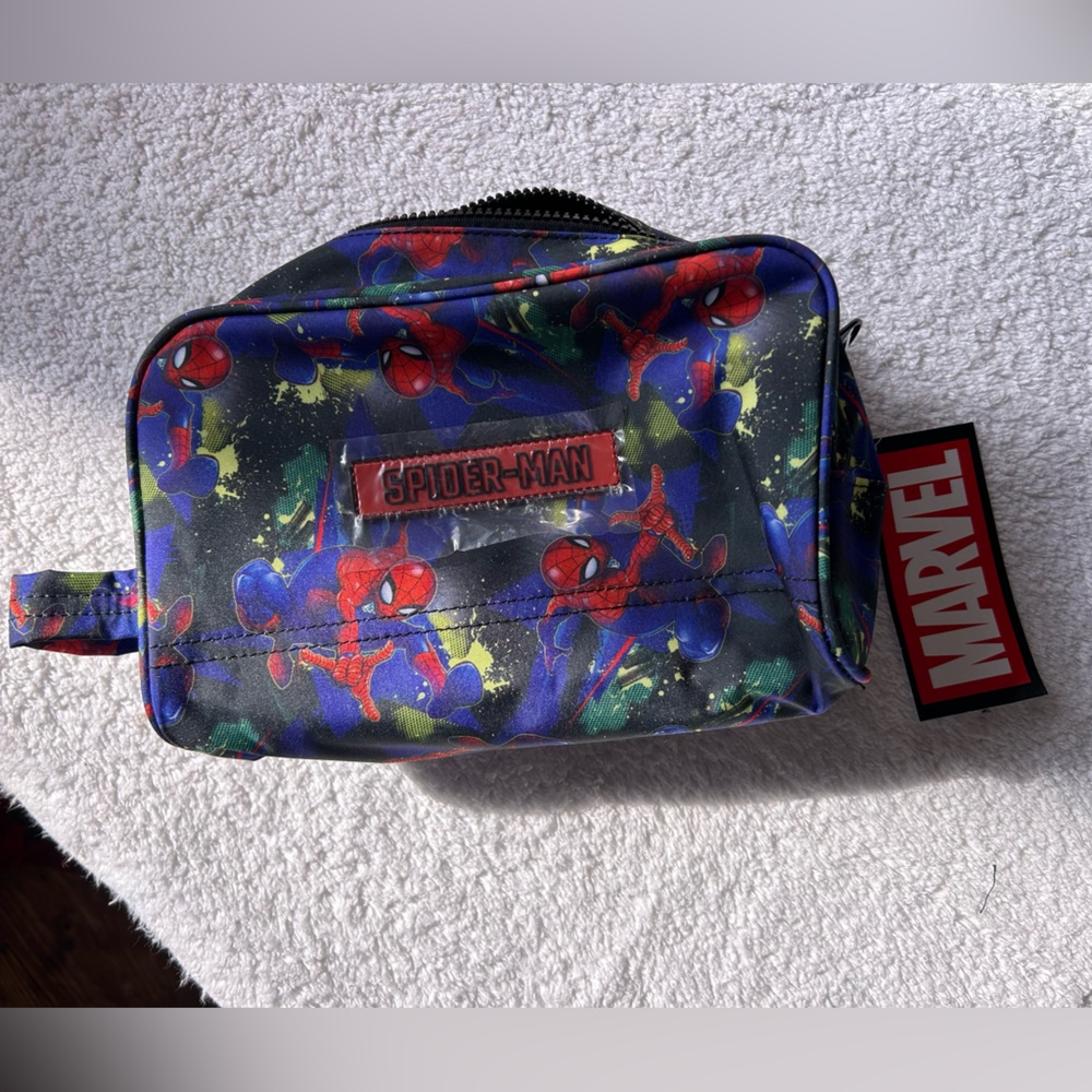 Marvel Spider-Man Toiletry Bag - Blue and Red NEW